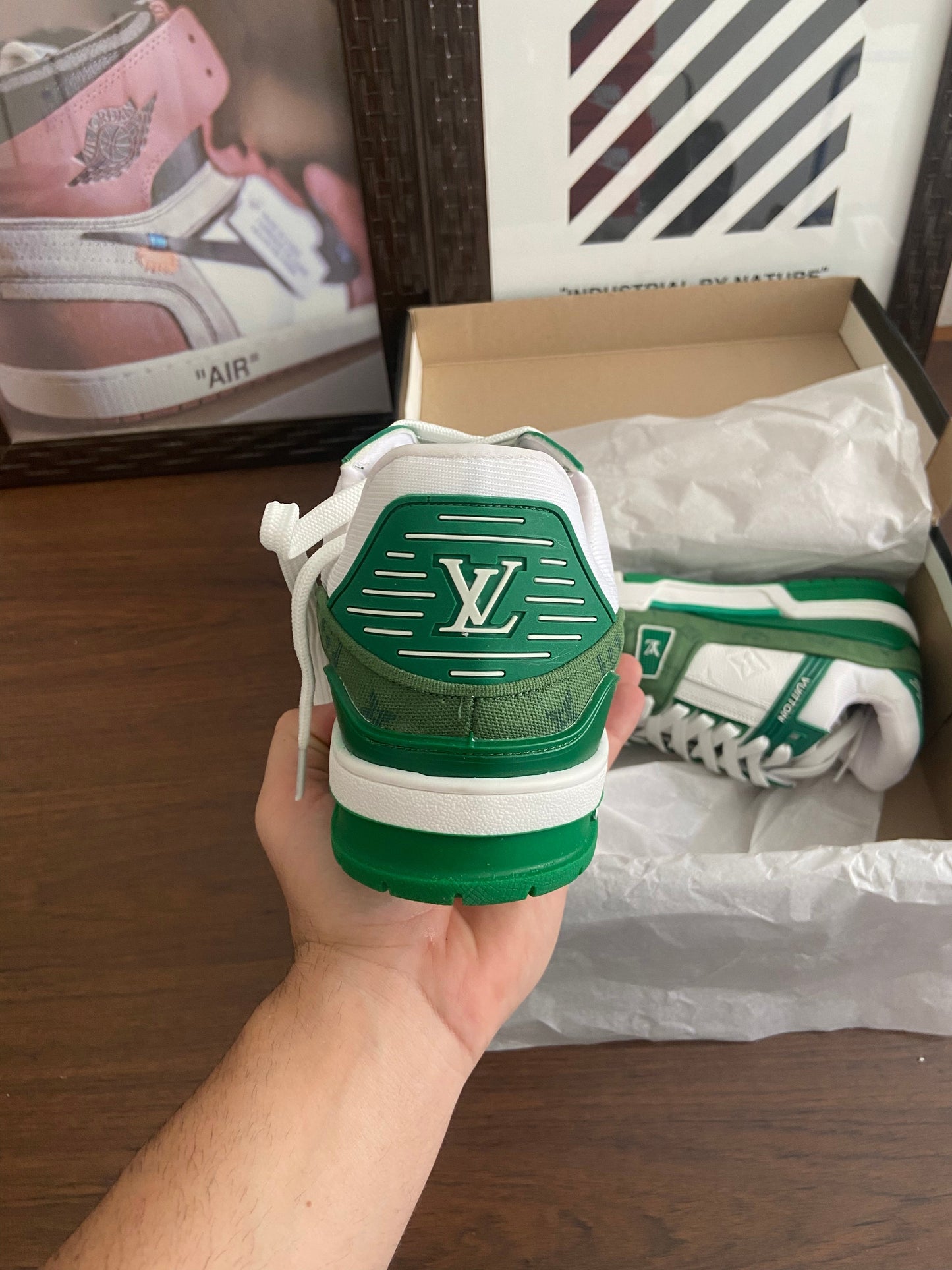 Sapatenis Louis Vuitton green imported oferta