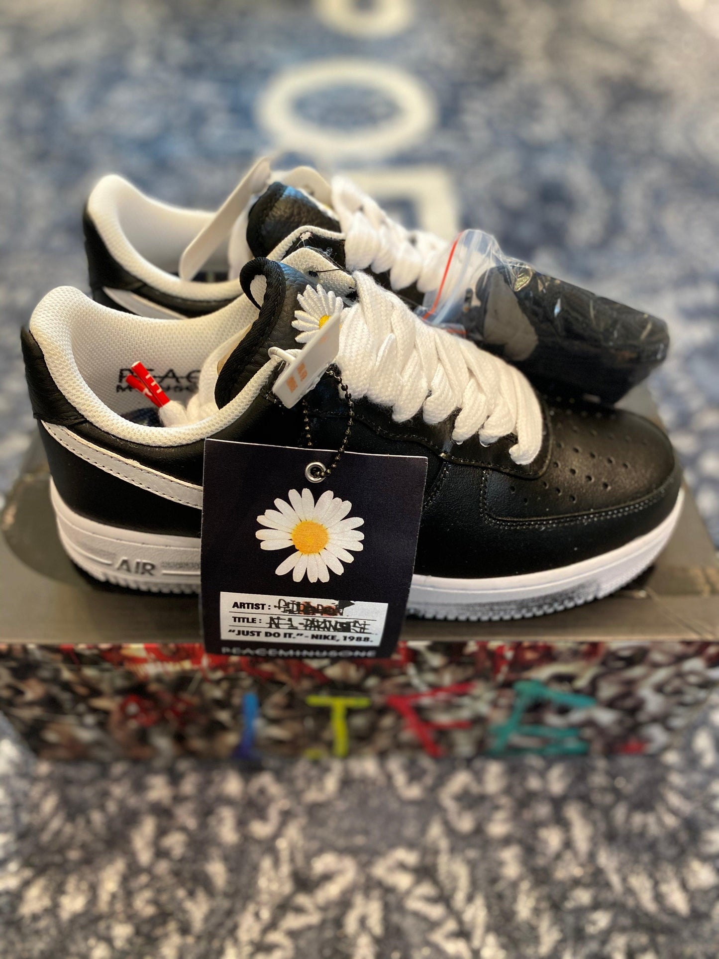 G-Dragon x Nike Air Force 1 Peaceminusone Paranoise Black