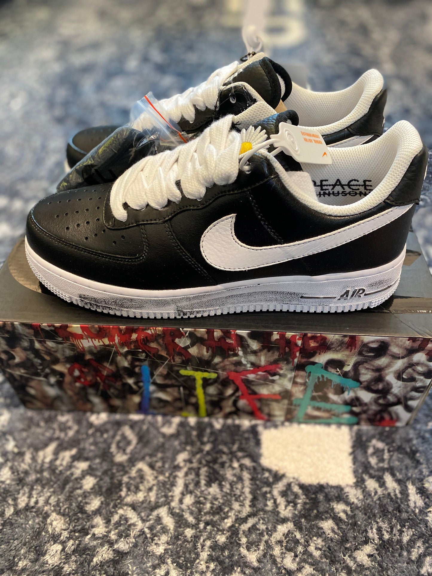 G-Dragon x Nike Air Force 1 Peaceminusone Paranoise Black